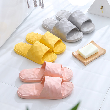 Candy-colored Water Cube lovers summer bathroom slipper with thick wear-resistant non-slip soft sole household slipper
