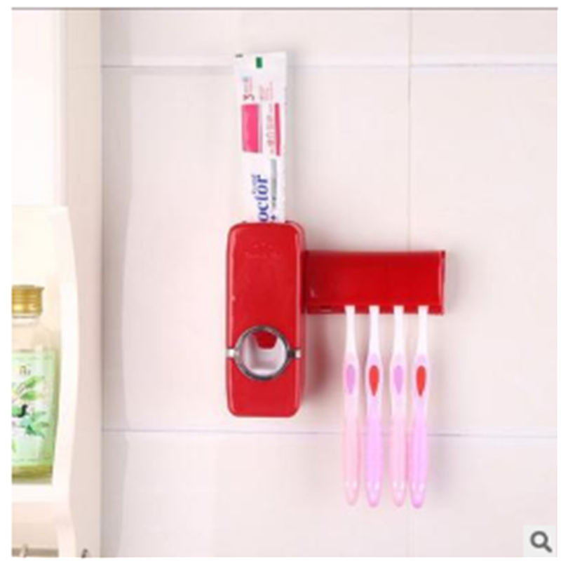 Korean version automatic toothpaste extruder toothbrush holder set details Picture