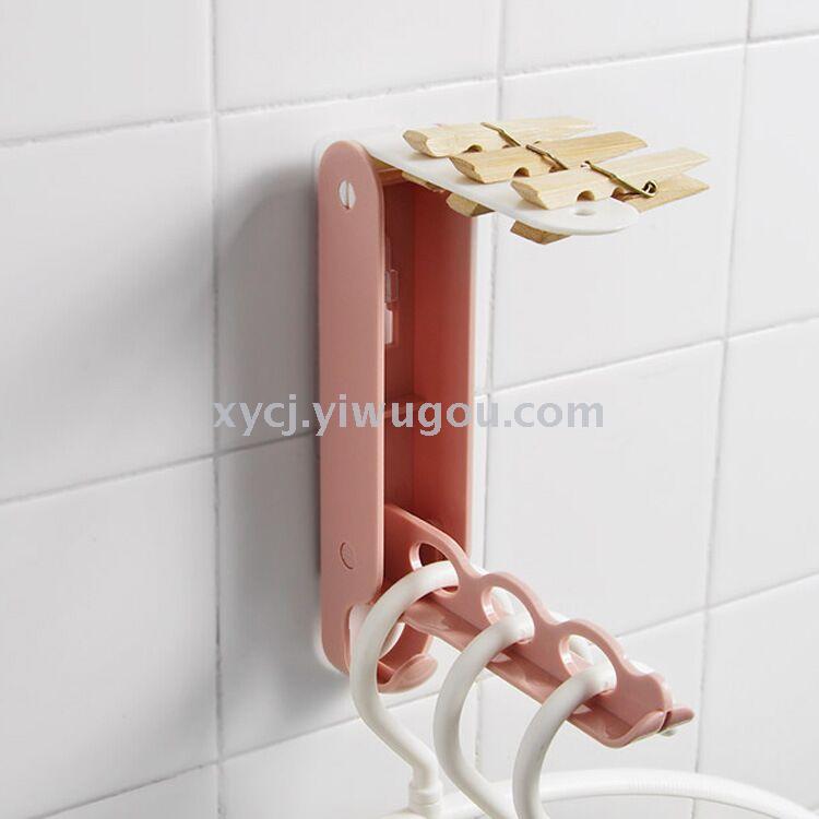 Wall-mounted washing machine hanger storage rack without drilling holes Specification image