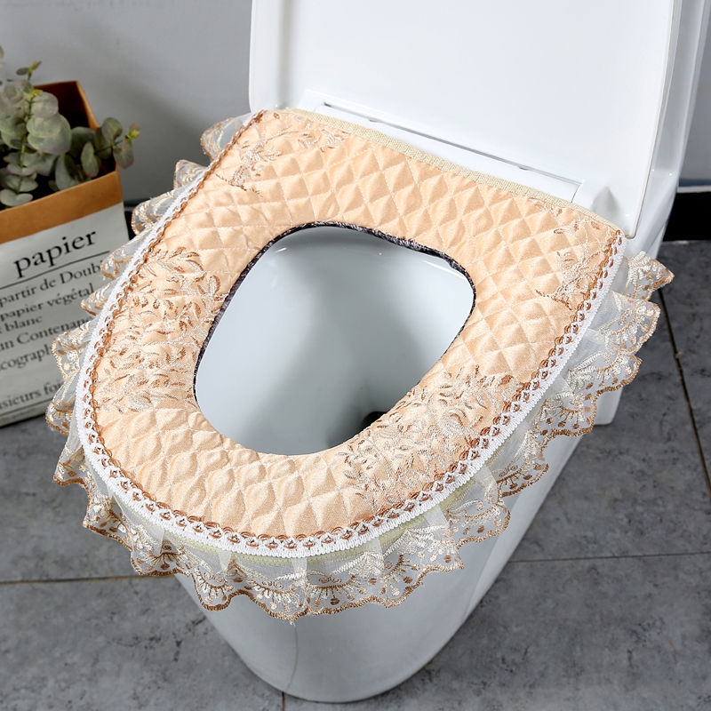 马桶坐垫冬季加厚加绒马桶圈垫家用坐便套坐便器垫圈粘贴式马桶垫