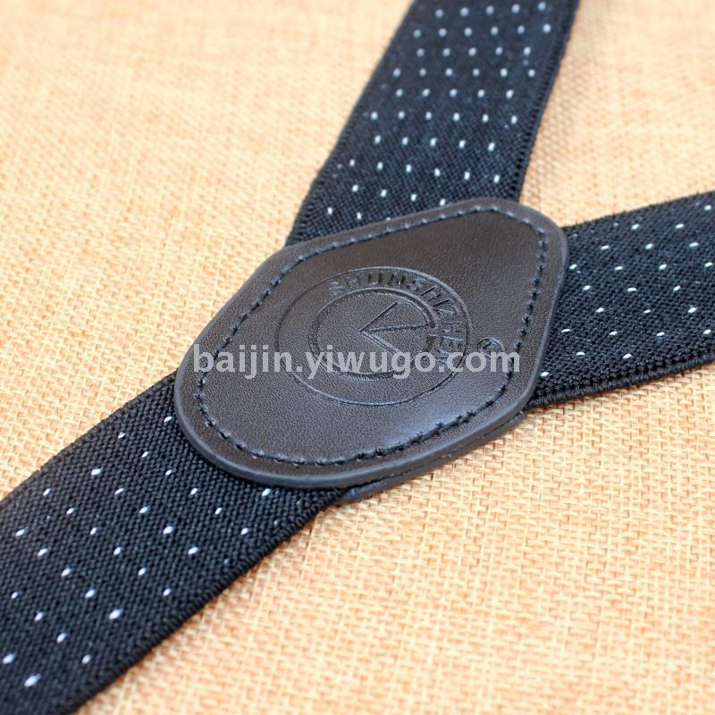 Sentido horario Y tipo cuatro clips hombre adulto correa moda casual elástico cómodo elástico jacquard sentido horario Specification image