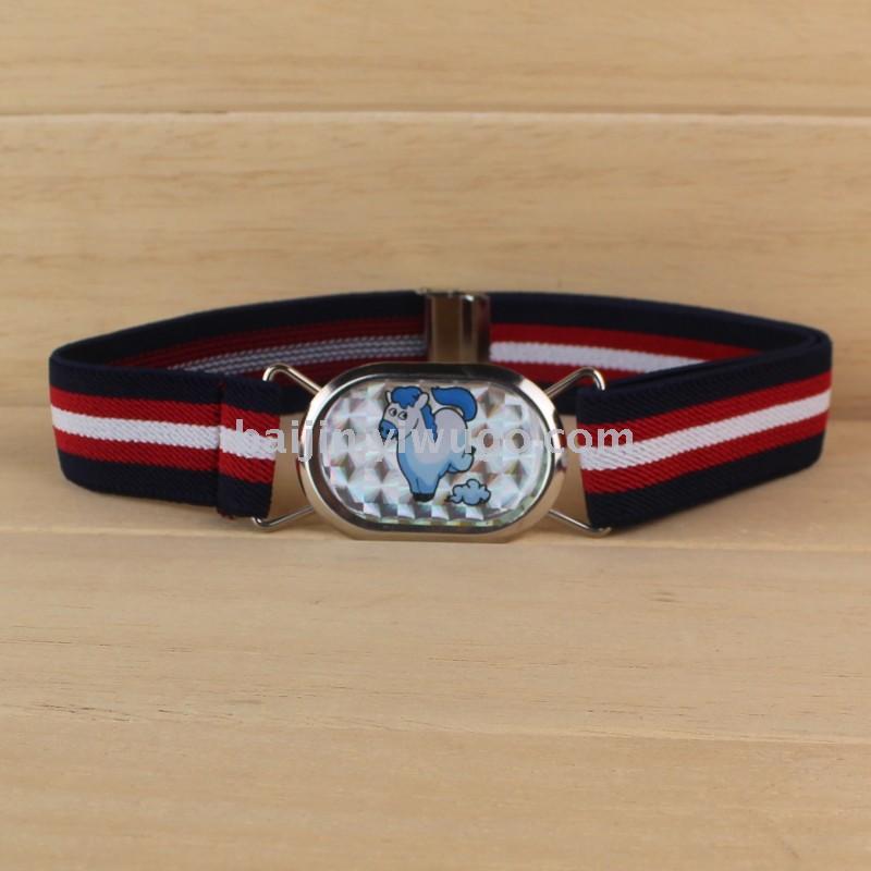 2.5cm cartoon zodiac elastic band children's belt, wholesale of children's belts, Golden Apple