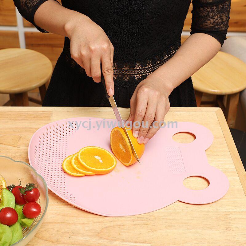 Thick plastic large cutting board, household auxiliary food cutting board