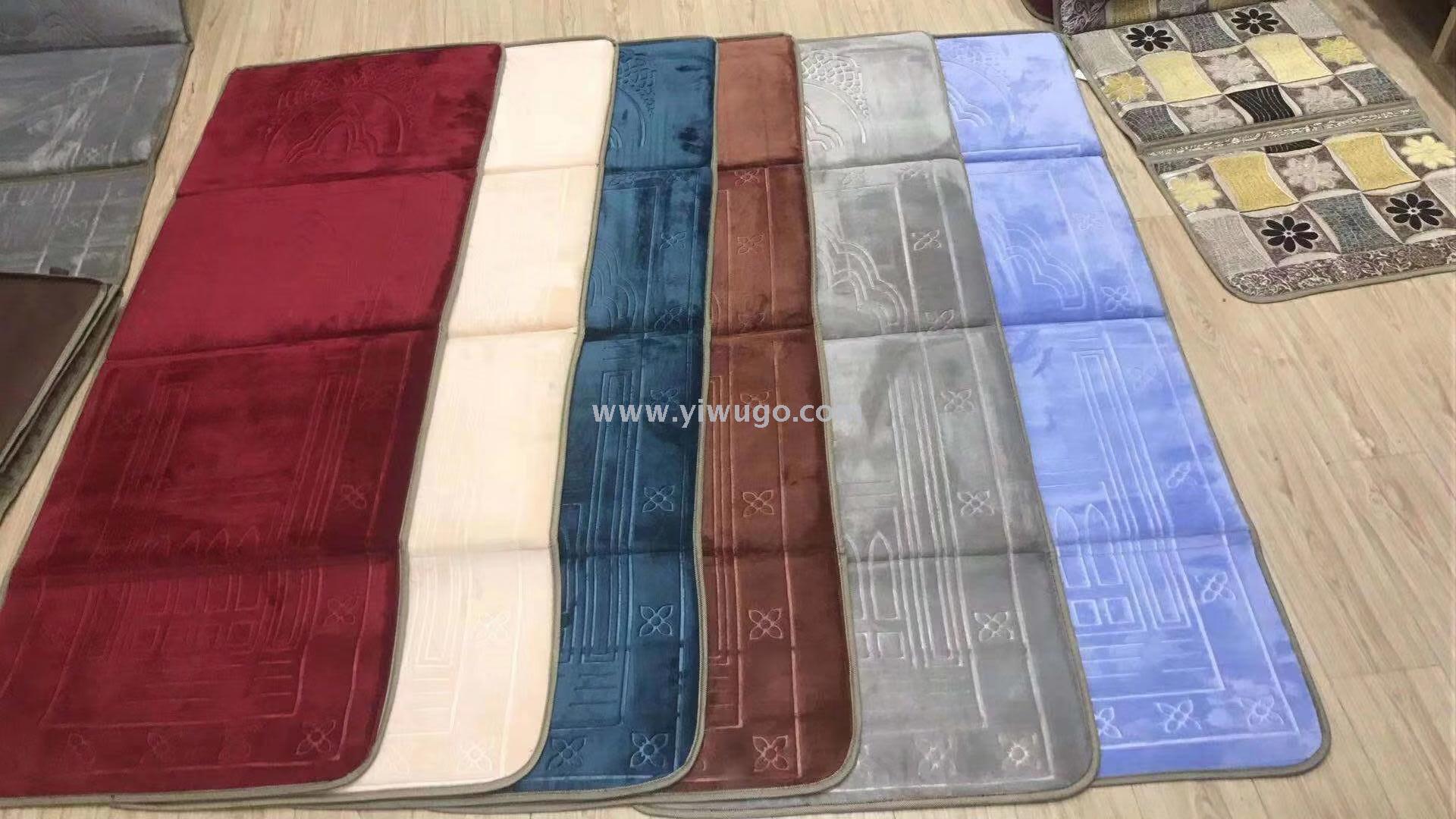 New Muslim folding prayer carpet, Middle East prayer carpet with backrest, prayer pad, Muslim carpet from Arab countries Specification image