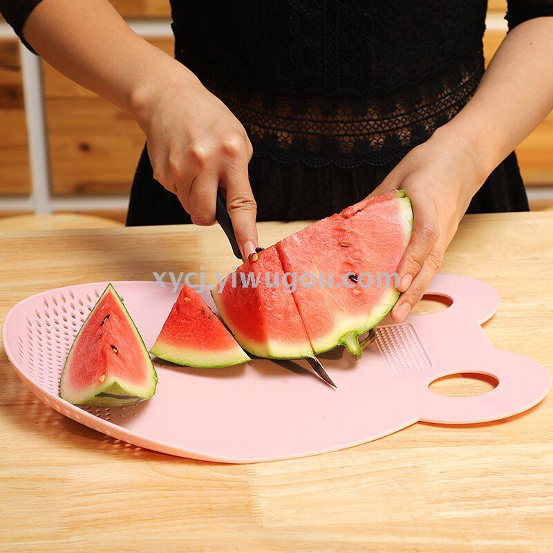 Thick plastic large cutting board, household auxiliary food cutting board Specification image