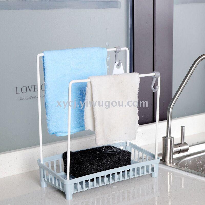 Kitchen wrought iron drain rack Sink storage rack