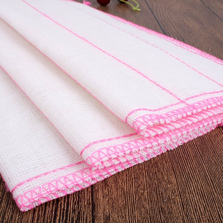 Factory wholesale microfiber dishcloths, kitchen cleaning cloths, five-layer water-absorbing dishcloths that do not stick to oil or shed fibers Specification image