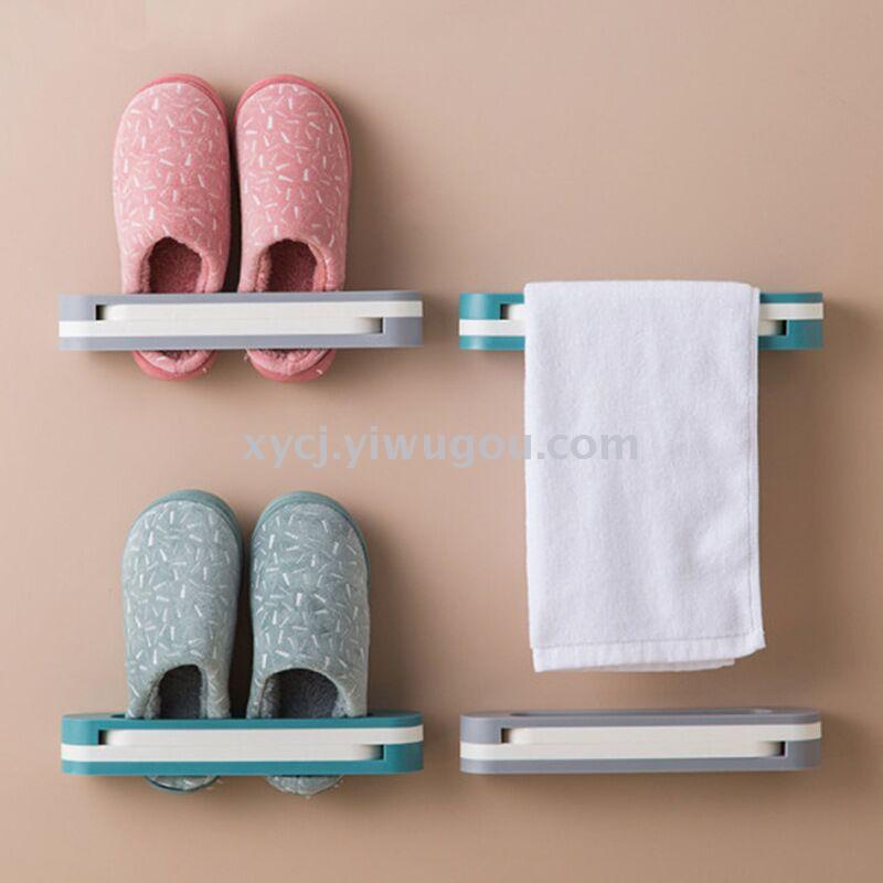 A three-fold slipper rack rack