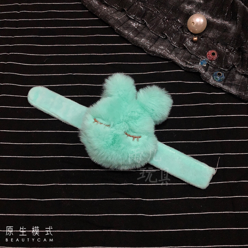 Plush toys, MAO MAO Rabbit Pat Ring wristbands, Papa Ring watches, children's cartoon wristwatches, exclusive supply from street stalls Application Scenario