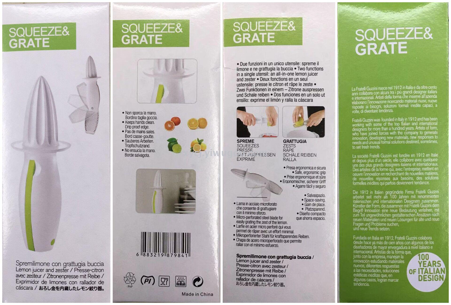 Manual lemon juicer, ginger and garlic puree, ginger grater Item Picture