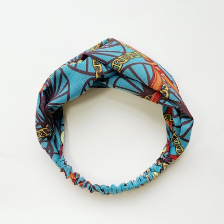 New retro hair band, hand-knotted and cross-printed hair accessory, no damage to hair. Wholesale factory direct sales details Picture