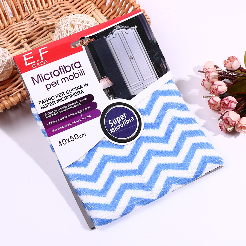 Wholesale of new household cleaning cloths and tablecloths that do not stick to oil after washing, absorbent dishcloths, and cotton hand towels details Picture