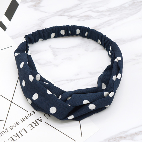 Korean-style best-selling artistic polka dot headwear and accessories, fashionable bathing, makeup, hair tie and headband manufacturer wholesale Item Picture