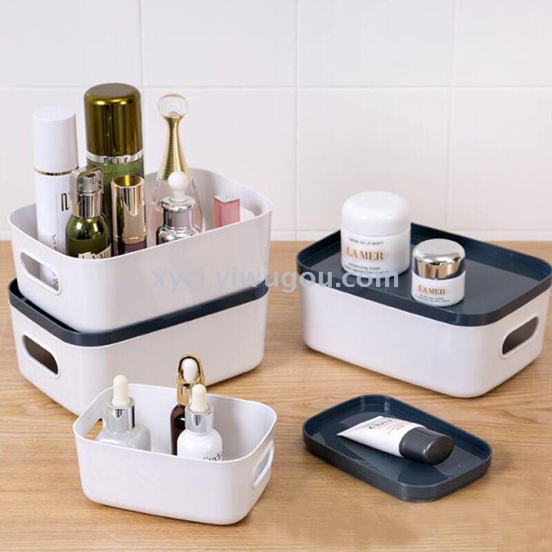 Creative kitchen tableware storage box, rectangular desktop cosmetics organization box details Picture
