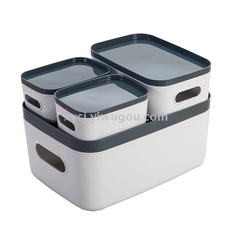 Creative kitchen tableware storage box, rectangular desktop cosmetics organization box Item Picture