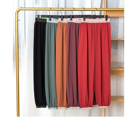 Loose, drape, slimming, tight-fitting, quick-drying sportswear pants for women in spring and summer, versatile, casual, Instagram trendy lantern sweatpants, and ice pants Specification image
