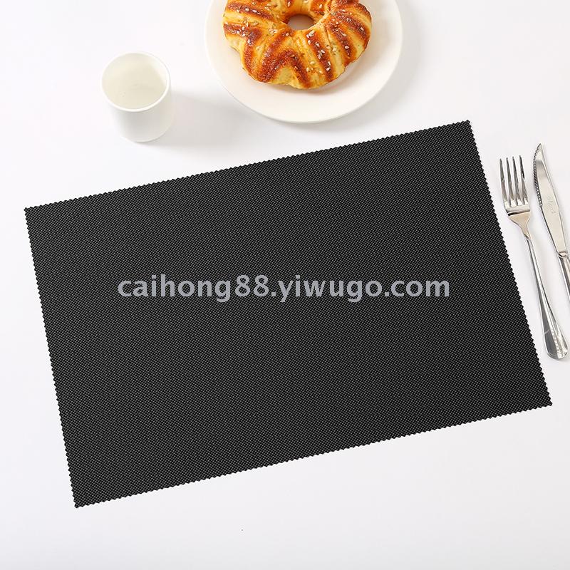 Wholesale of new solid-color Teslin table MATS, placemats, European-style striped woven plate MATS and bowl MATS Application Scenario
