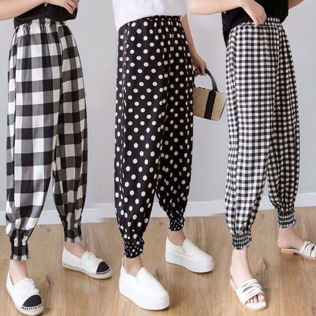 1-1 loan-to-money flash sale of 1,000 pieces of "Ice Silk Harun Pants for Female Students - Cool Pants" casual pants are available for distribution