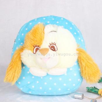 Plush schoolbag, 3D schoolbag, foreign trade cartoon schoolbag, toy bag full figure
