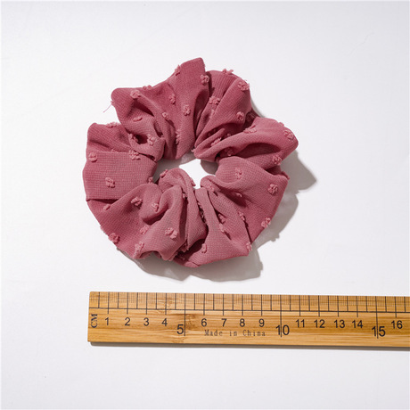Wholesale of new Korean summer bubble seep solid color hair bands and large intestine bands. Japanese-style ins all-purpose hair ties for girls Application Scenario