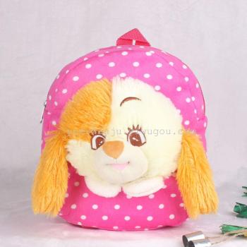 Plush schoolbag, 3D schoolbag, foreign trade cartoon schoolbag, toy bag Specification drawing