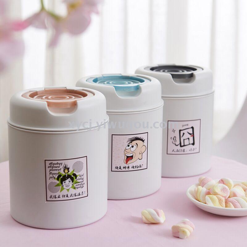 Mini flip-top desktop trash can Specification image