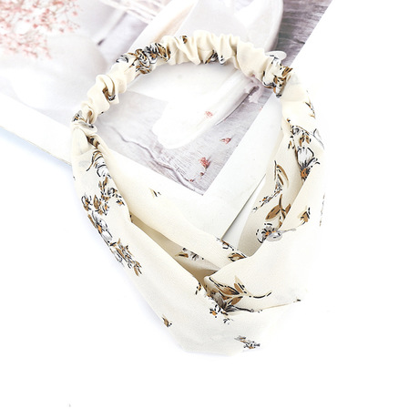 Korean spring and summer loose and tight cross-woven chiffon hair bands, ladies' hair bands, bangs, wide edges, yoga exercise face wash headbands, hair accessories Application Scenario