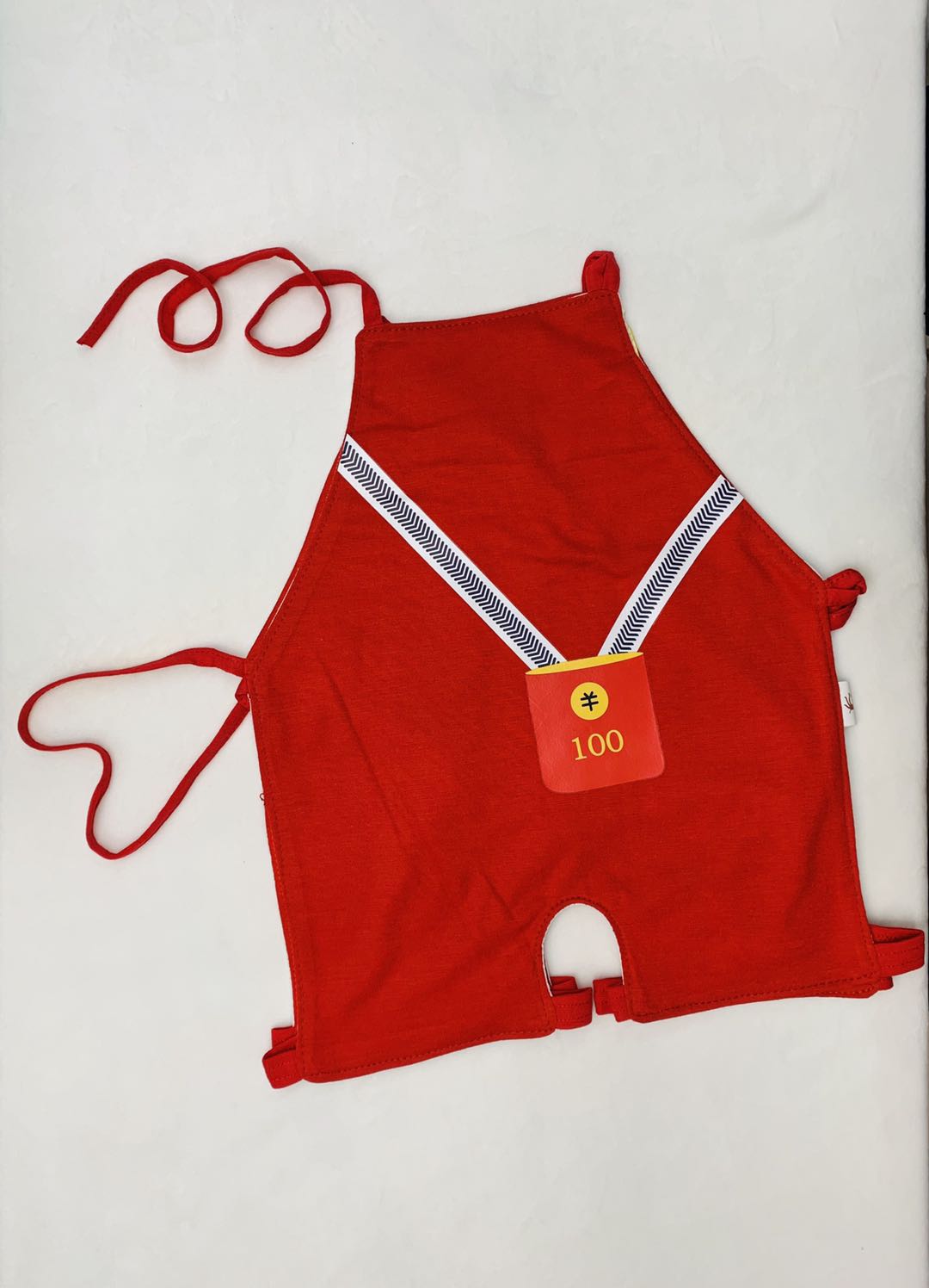 Baby belly band, suitable for all seasons, thin newborn baby belly guard with feet, red belly band details Picture
