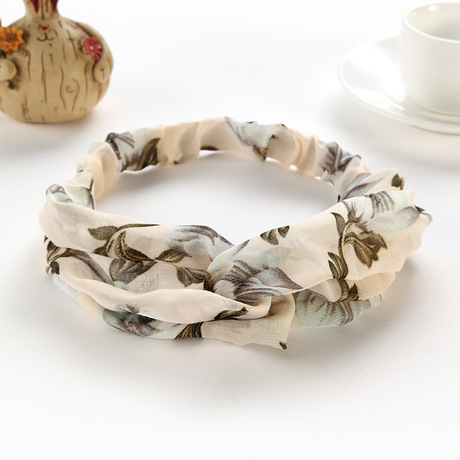 Simple style versatile hair band for washing face, fresh and sweet makeup hair cover, cute and fresh fabric hair band in stock details Picture