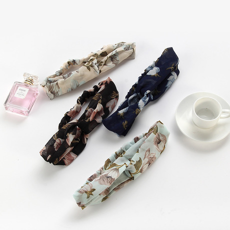 Simple style versatile hair band for washing face, fresh and sweet makeup hair cover, cute and fresh fabric hair band in stock full figure