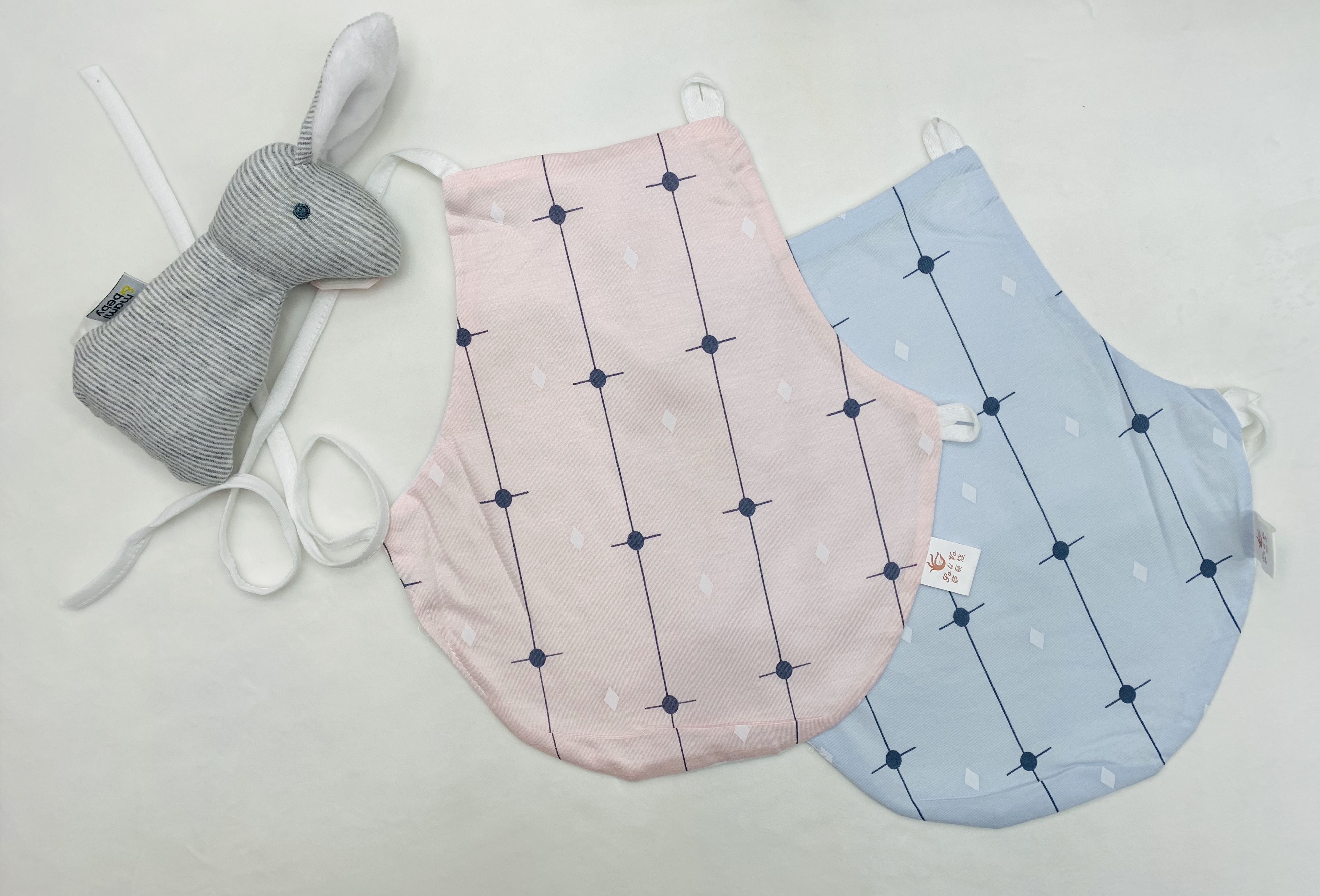 Summer baby belly band rhombic ice silk large round belly band, children's belly protection band factory direct sales, export for foreign trade details Picture