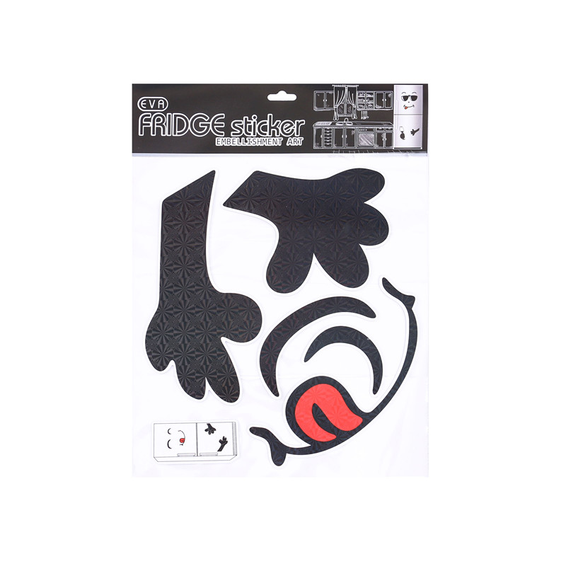 Refrigerator stickers, creative kitchen furniture renovation and transformation decorations, waterproof self-adhesive removable cute stickers Specification image