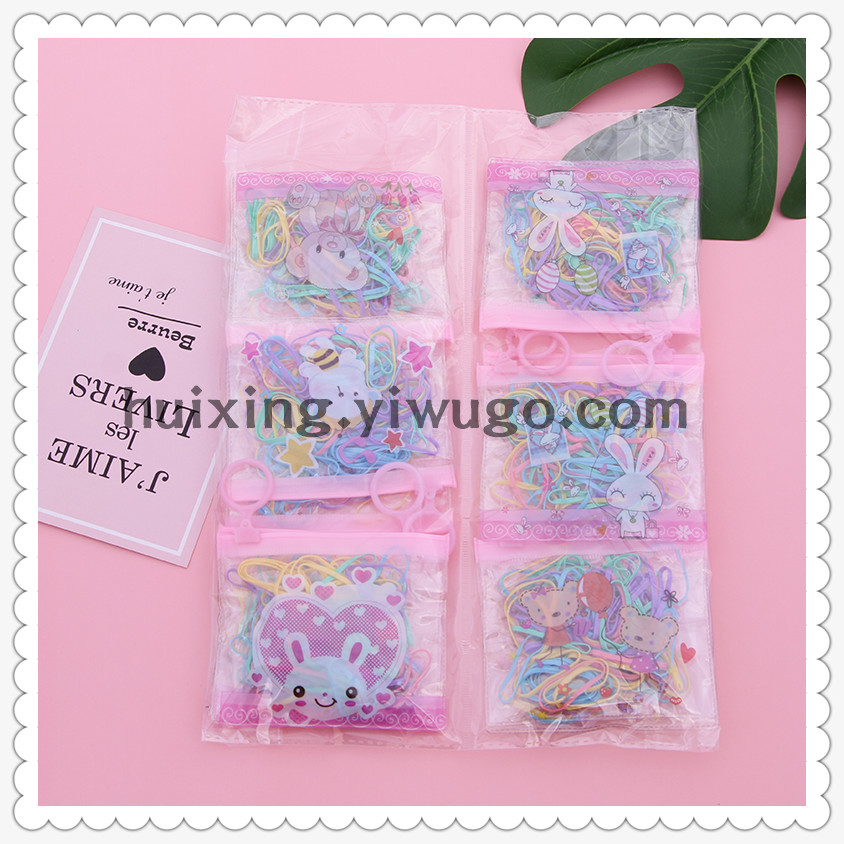 Small rubber band for boyfriend children do not hurt hair South Korea Sen female children tied hair lovely contracted black thumbnail