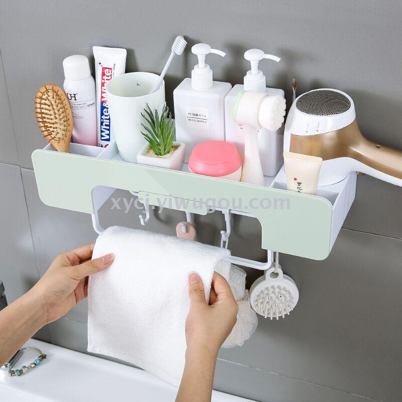 Multi-functional non-drilling wall-mounted towel rack for bathrooms, kitchens and toilets details Picture