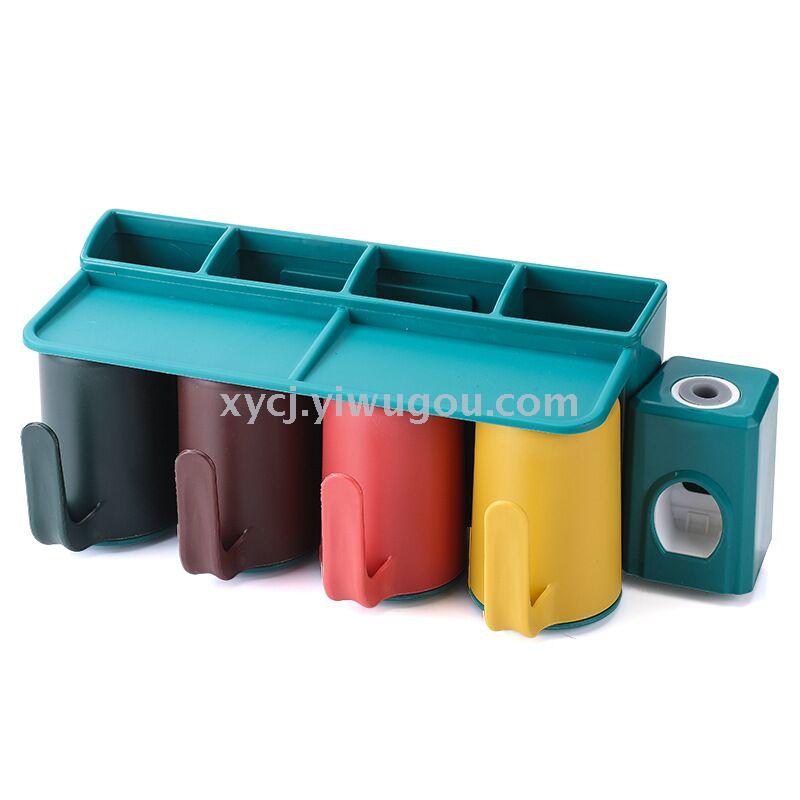 New creative mouthwash cup wall suction toothbrush holder with handle Item Picture