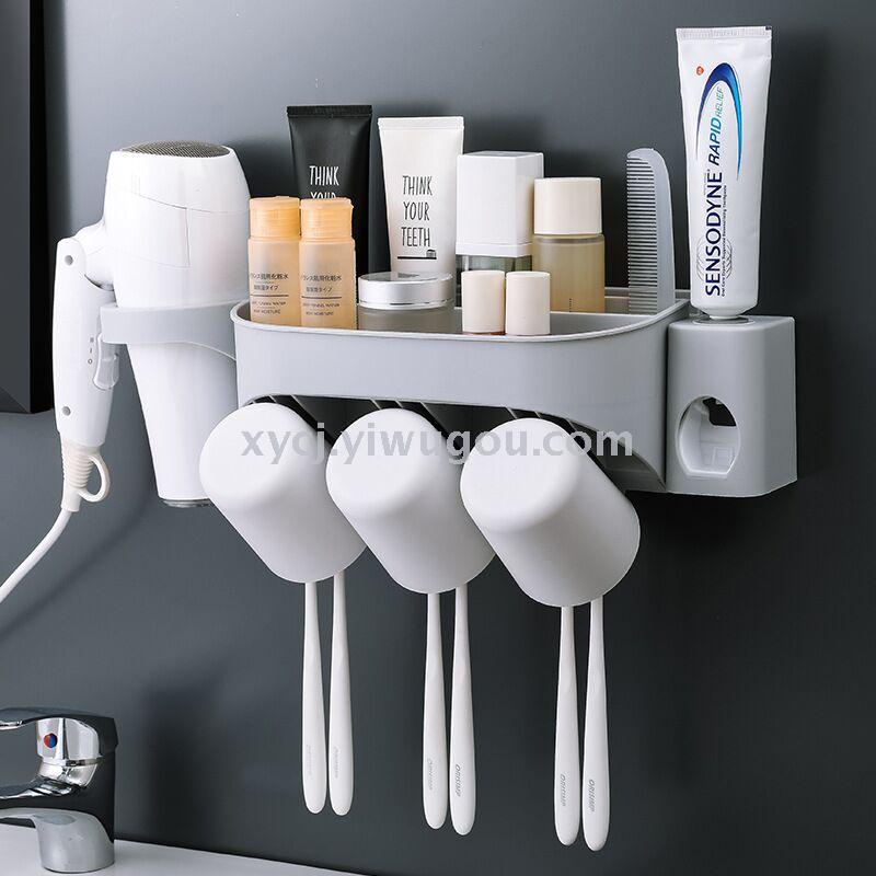 New white wall-mounted multi-functional storage hair dryer stand Specification image