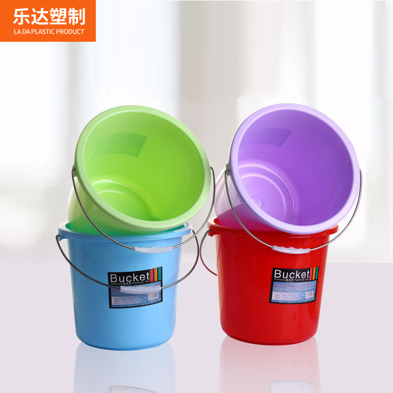 Thickened small plastic bucket from the origin, 13L shock-resistant plastic bucket, portable household car wash bucket