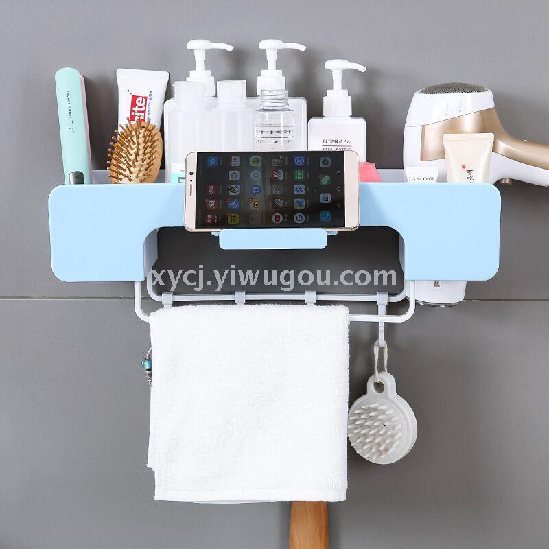Multi-functional non-drilling wall-mounted towel rack for bathrooms, kitchens and toilets Application Scenario