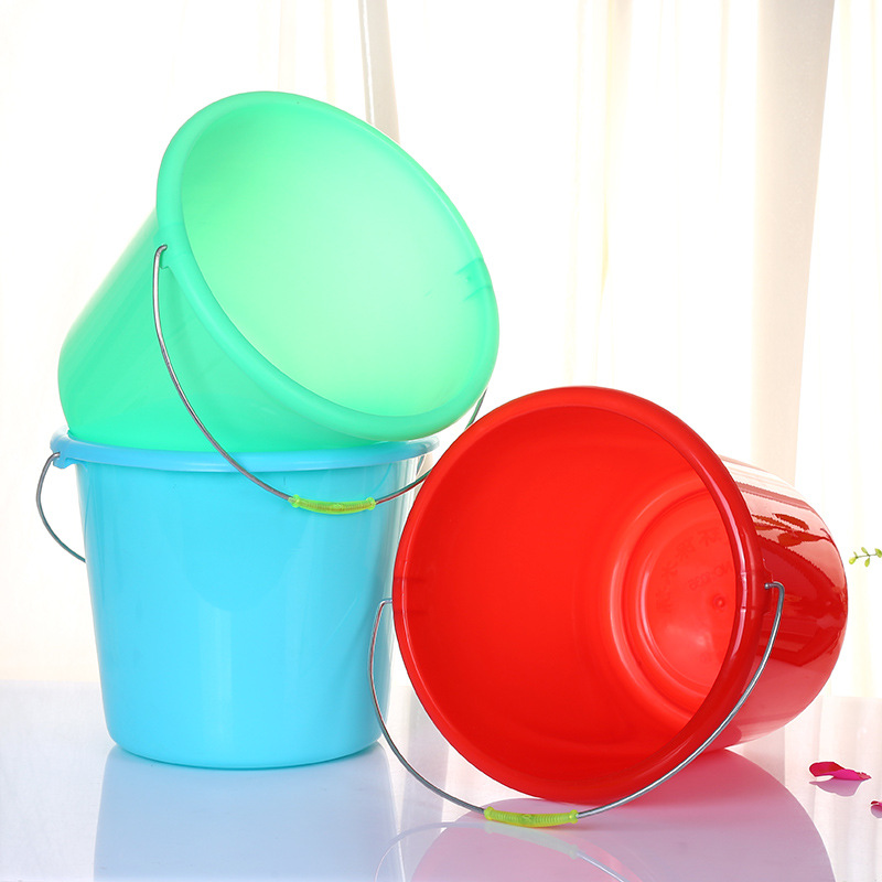 Factory direct sales of 10L portable plastic bucket, household car wash and irrigation plastic bucket, pp material plastic bucket details Picture