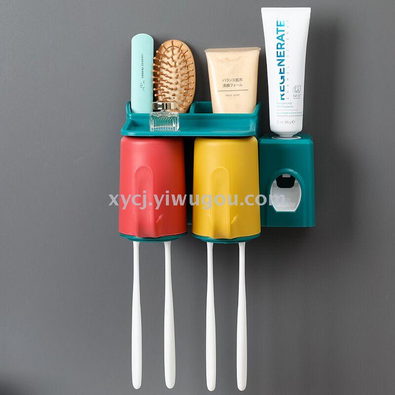 New creative mouthwash cup wall suction toothbrush holder with handle Specification image