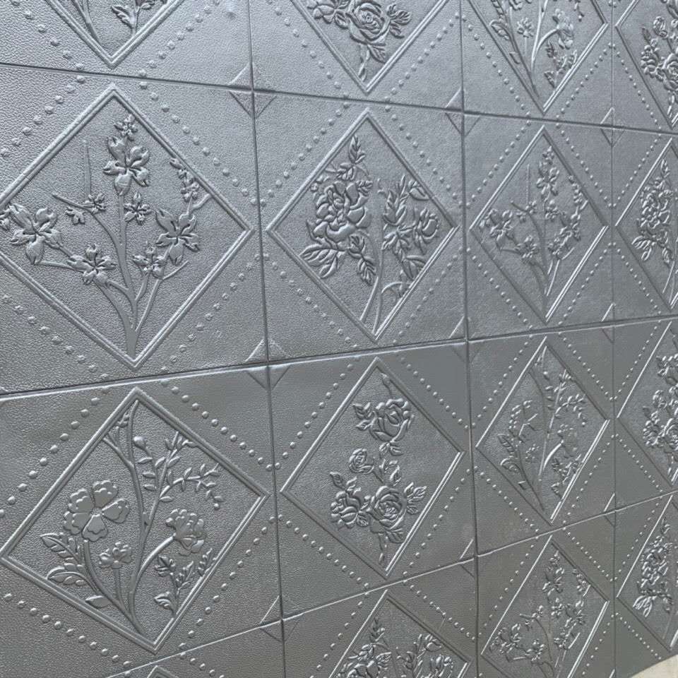 防水自粘3D立体软包背景墙贴细节图