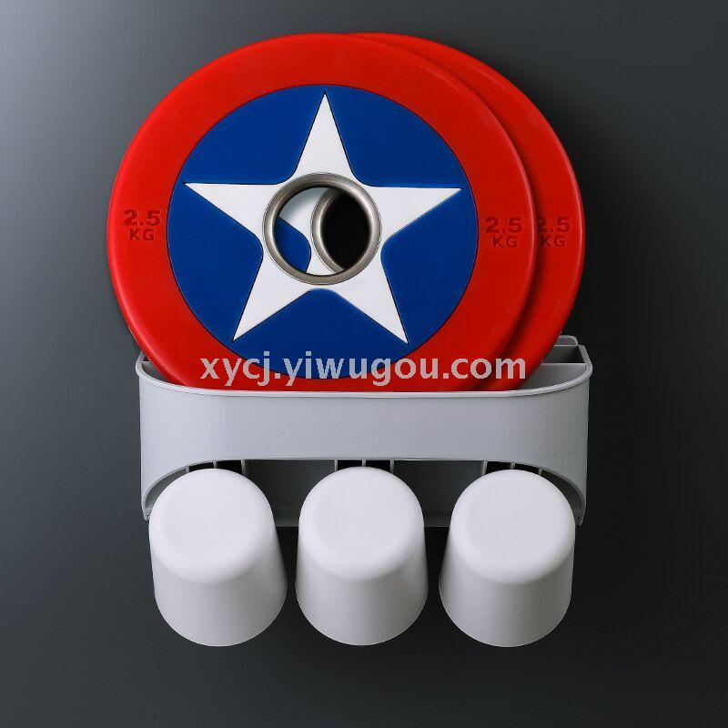 New white wall-mounted multi-functional storage hair dryer stand Application Scenario