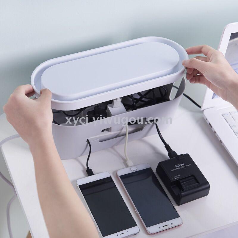 Creative multi-functional power strip storage box desktop power strip details Picture