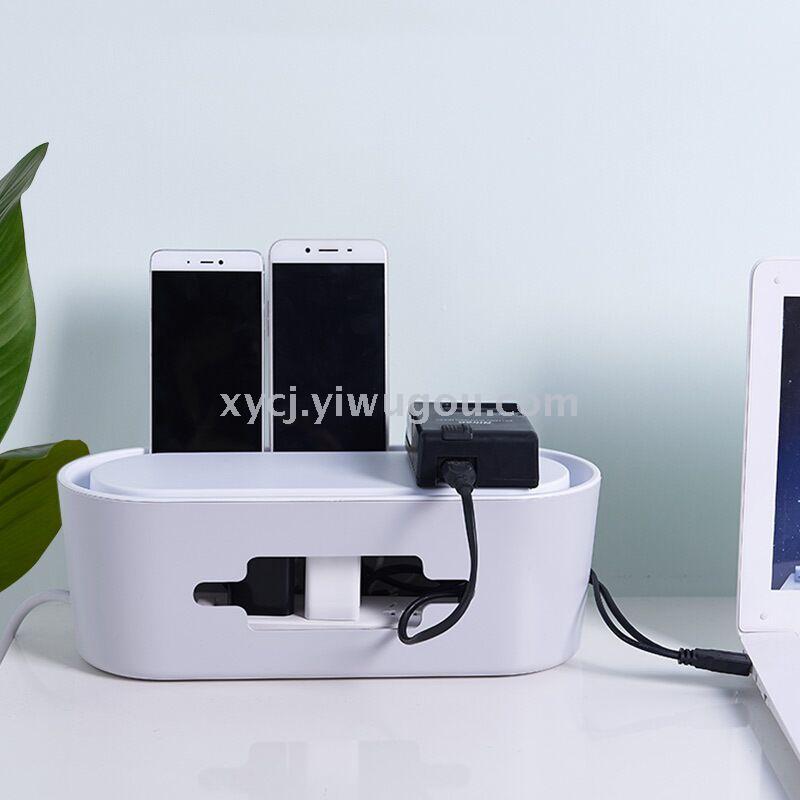 Creative multi-functional power strip storage box desktop power strip Specification image