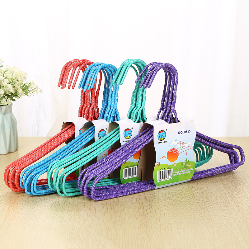 0515 Children's thickened anti-rust, seamless, plastic-coated clothes drying rack, simple, sturdy, durable and anti-slip clothes drying rack for home use