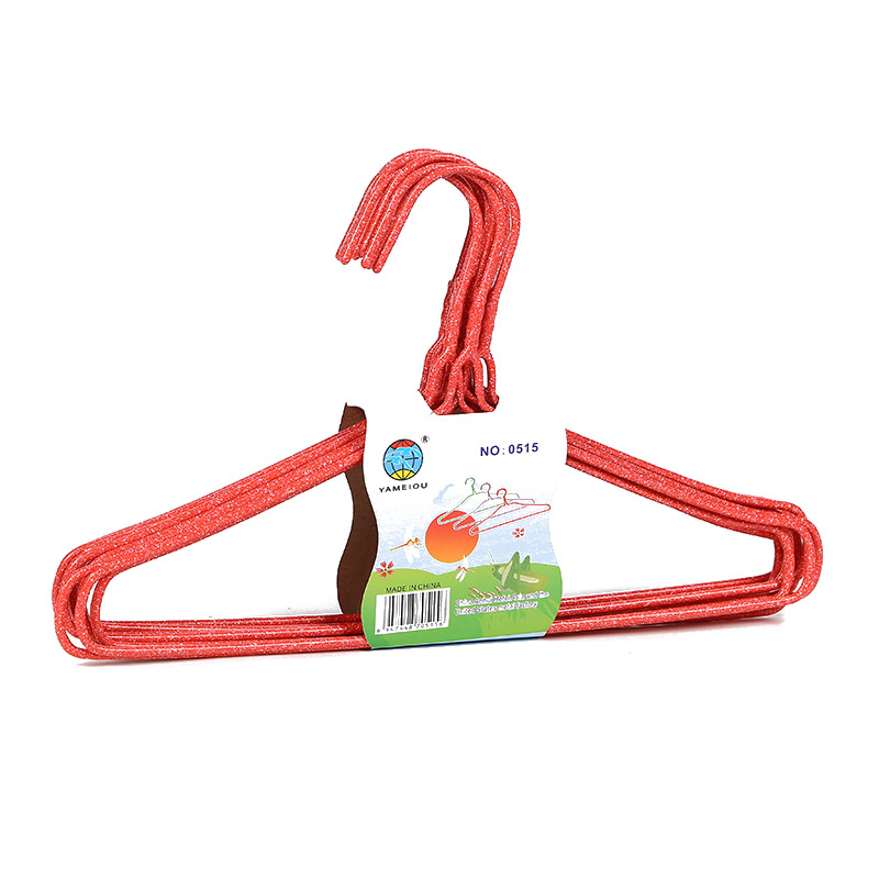0515 Children's thickened anti-rust, seamless, plastic-coated clothes drying rack, simple, sturdy, durable and anti-slip clothes drying rack for home use Item Picture