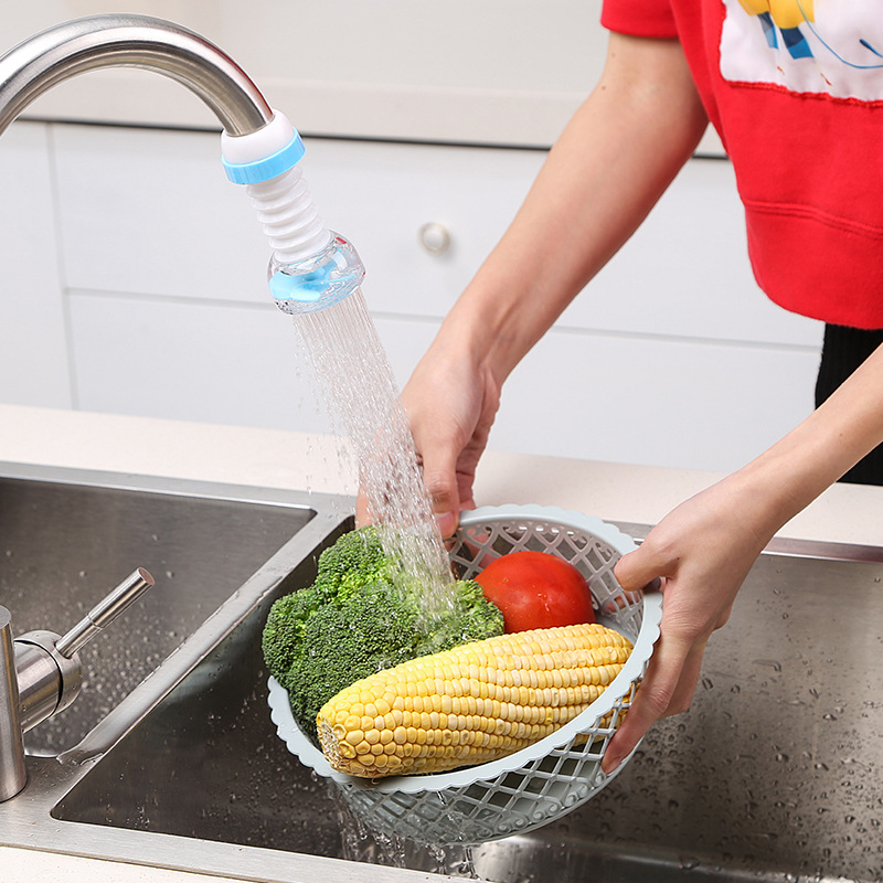 Faucet splash-proof, showerhead filter, kitchen basin water filter, rotatable telescopic universal nozzle, water-saving device