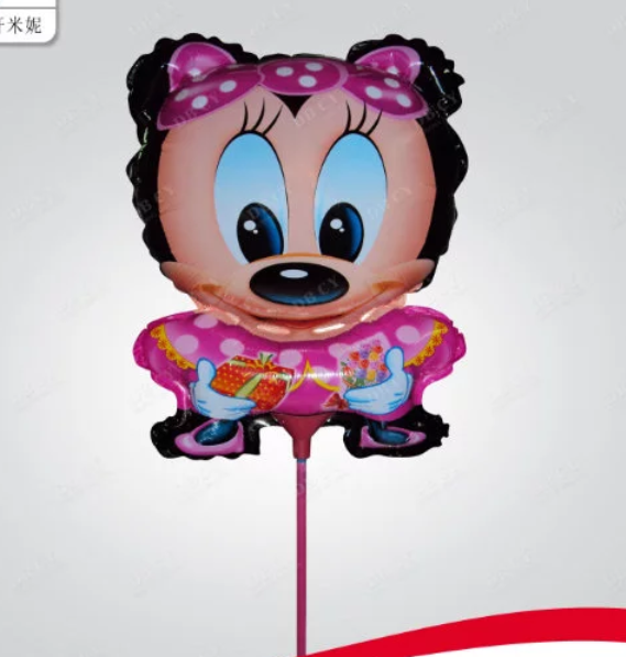 Factory wholesale of middle support rod balloons, animated cartoon children's toys, aluminum film balloons Application Scenario