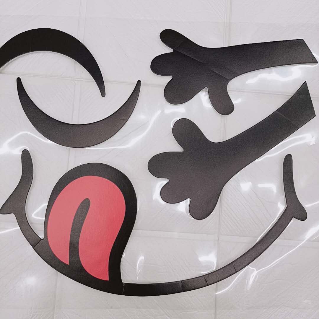 ثلاجة ثلاثية الأبعاد مع ملصقات مبتكرة للمطبخ details Picture