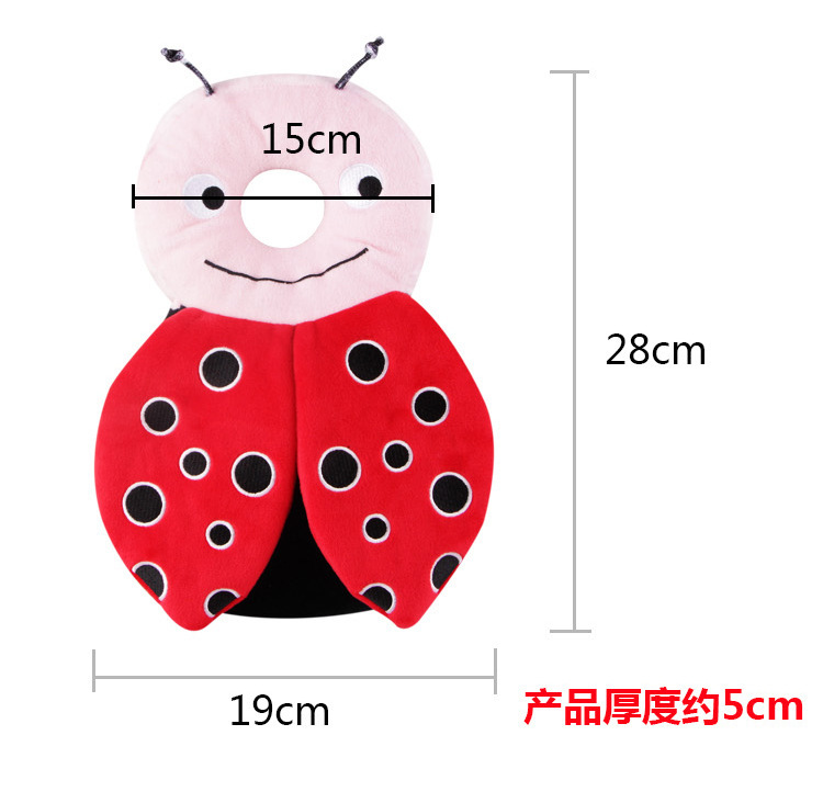 Protector de cabeza para bebé protector de cabeza para espalda animal búho abeja ladybug almohada anti-caídas varios dibujos animados opcional Item Picture